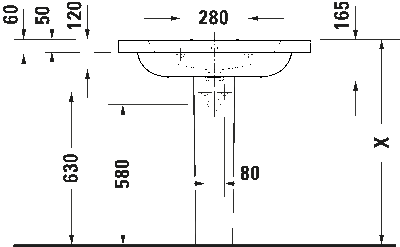 Duravit D-CodeEtajerli Lavabo 80 cm - 23998000002 - 3