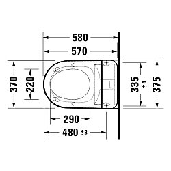 Duravit SensoWash® D-Neo Asma Klozet Seti - 654000012004300 - 3