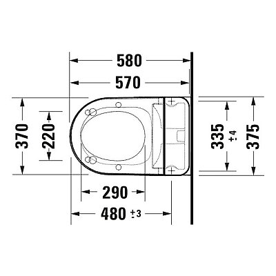 Duravit SensoWash® D-Neo Asma Klozet Seti - 654000012004300 - 3