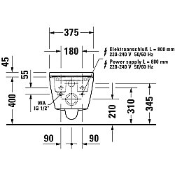 Duravit SensoWash® D-Neo Asma Klozet Seti - 654000012004300 - 4