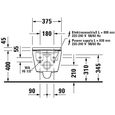 Duravit SensoWash® D-Neo Asma Klozet Seti - 654000012004300 - 4