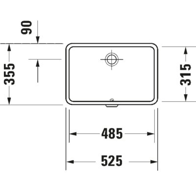 Duravit Vero Tezgah Altı Lavabo 49 cm - 0330480000 - 2