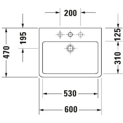 Duravit Vero Tezgah Üstü Lavabo 60cm - 0454600027 - 2