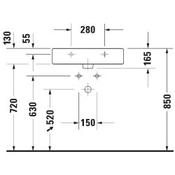 Duravit Vero Tezgah Üstü Lavabo 60cm - 0454600027 - 3