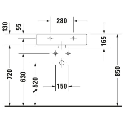 Duravit Vero Tezgah Üstü Lavabo 60cm - 0454600027 - 3