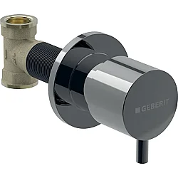 Geberit Ankastre Stop Valf Seti, Yuvarlak, Siyah Krom - 616.004.QC.1 - Geberit