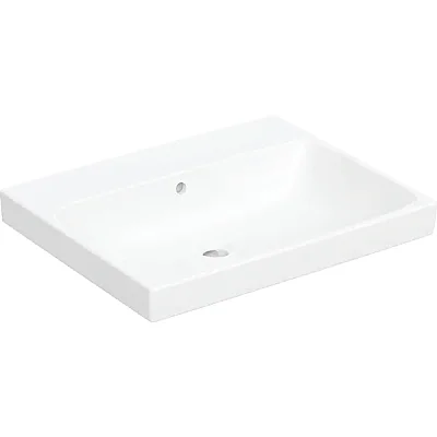 Geberit Geberit Aniara Lavabo: 60.5x48.5cm, Batarya Deliği=Yok, Taşma=Görünür, Simetrik, Beyaz - 510.051.00.5 - 1