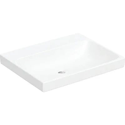 Geberit Geberit Aniara Lavabo: 60.5x48.5cm, Batarya Deliği=Yok, Taşma=Yok, Beyaz - 510.051.00.7 - 1