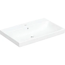 Geberit Geberit Aniara Lavabo: 75.5x48.5cm, Batarya Deliği=Orta, Taşma=Görünür, Simetrik, Beyaz - 510.052.00.1 - Geberit