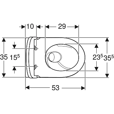 Geberit iCon TurboFlush Asma Klozet (Kapak Dahil) - 503.116.00.1 - 3