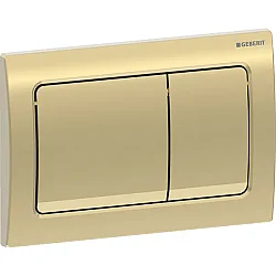 Geberit Kumanda Kapağı Alpha01 (Çift Basmalı) Kare, Pirinç - 115.055.QE.1 - Geberit