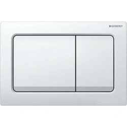 Geberit Kumanda Kapağı Alpha30 (Çift Basmalı) Beyaz - 115.055.11.1 - 1