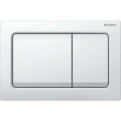 Geberit Kumanda Kapağı Alpha30 (Çift Basmalı) Beyaz - 115.055.11.1 - 1