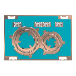Geberit kumanda kapağı Sigma21, 2 kademeli deşarj için, metal rengi bronz: bronz, kişiye özel - 115.650.00.1 - 1