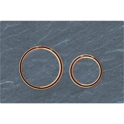 Geberit Kumanda Kapağı Sigma21 - Çift Basmalı Arduvaz / Bronz - 115.650.JM.1 - 1