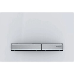 Geberit Kumanda Kapağı Sigma50 - Çift Basmalı Beyaz / Krom - 115.788.11.2 - 1