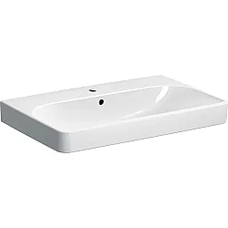 Geberit Smyle etajerli Lavabo, Batarya Delikli, 75 cm - 500.249.01.1 - Geberit