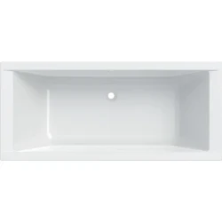 Geberit Supero dikdörtgen küvet, ayaklı, çift sırt eğimli, 180 x 80 cm - 1