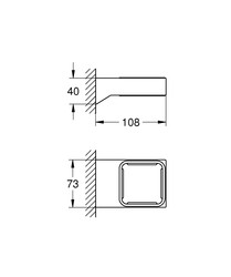 Grohe Selection Cube Sabunluk Tutacağı - 40865000 - 2