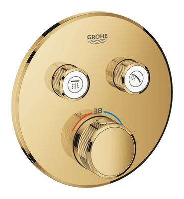 Grohe Grohtherm SmartControl Çift valfli akış kontrollü, ankastre termostatik duş bataryası - 29119GL0 - 1