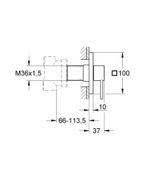 Grohe Allure 5 Yollu Yön Değiştirici - 19590000 - 2