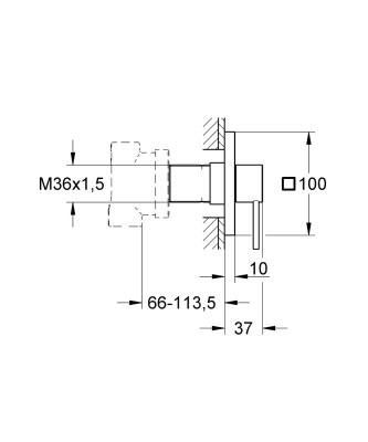 Grohe Allure 5 Yollu Yön Değiştirici - 19590000 - 2