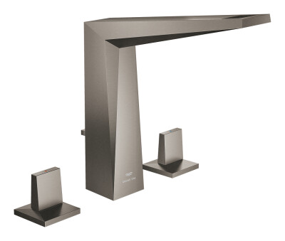 Grohe Allure Brilliant 3 Delikli Lavabo Bataryası Brushed Hard Graphite - 20627AL0 - 1