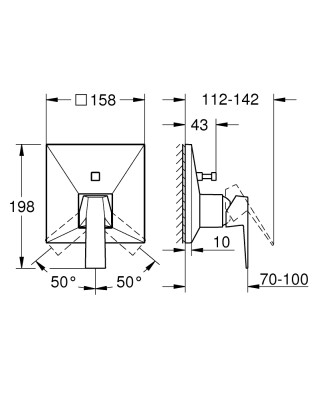 Grohe Allure Brilliant Ankastre Banyo Bataryası - 24279DC0 - 2