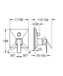 Grohe Allure Brilliant Ankastre Banyo Bataryası - 24340DC0 - 2