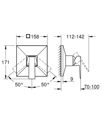 Grohe Allure Brilliant Ankastre Duş Bataryası - 24277AL0 - 2