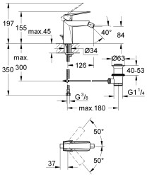 Grohe Allure Brilliant Bide Bataryası - 24347DC0 - 2