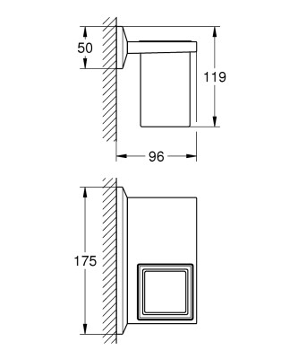 Grohe Allure Brilliant Diş Fırçalık - 40906000 - 2