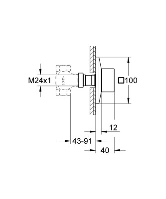 Grohe Allure Brilliant Stop Valf - 29398AL0 - 2