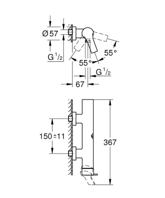 Grohe Allure Duş Bataryası - 32846GN1 - 2