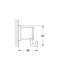 Grohe Allure Havlu/Bornoz Askılığı - 40284000 - 2