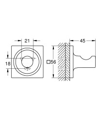 Grohe Allure Havlu/bornoz askılığı - 40284A01 - 2