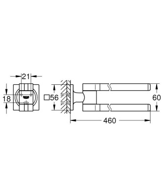 Grohe Allure Havluluk - 40342001 - 2