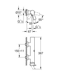 Grohe Allure New Duş Bataryası - 32846DL1 - 2