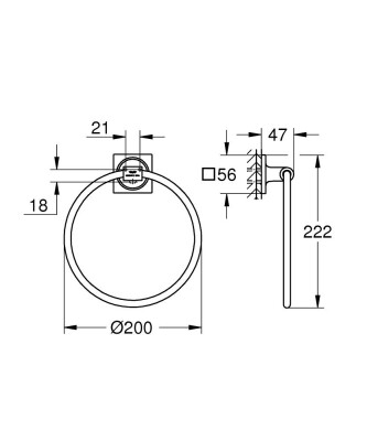 Grohe Allure New Halka Havluluk - 40339A01 - 2