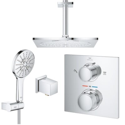 Grohe Allure Thermostat for concealed installation with 2-way diverter head shower/hand shower - 29181002-SET1 - 1