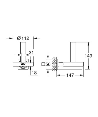 Grohe Allure Yedek tuvalet kağıtlığı - 40956001 - 2