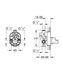 Grohe Ankastre İç Gövde - 33961000 - 2