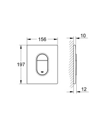 Grohe Arena Cosmopolitan Kumanda paneli - 38844SH0 - 2