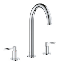 Grohe Atrio 3 delikli lavabo bataryası L-Boyut - 20649000 - Grohe