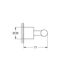Grohe Atrio Bornoz Askısı - 40890DL0 - 2