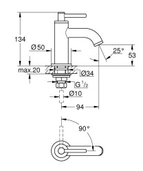 Grohe Atrio New Bide Bataryası - 20658DC0 - 2