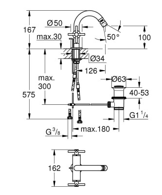 Grohe Atrio New Bide Bataryası - 24353GL0 - 2