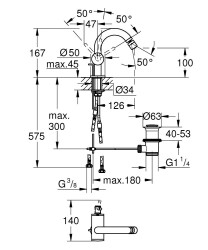 Grohe Atrio New Bide Bataryası - 24364DC0 - 2