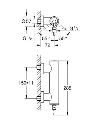 Grohe Atrio New Duş Bataryası - 24366DA0 - 2