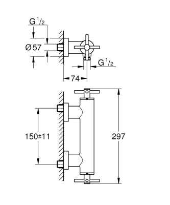 Grohe Atrio New Duş Bataryası - 26895000 - 2